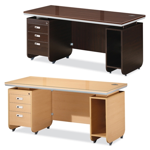 중역컴퓨터책상 (유리포함)