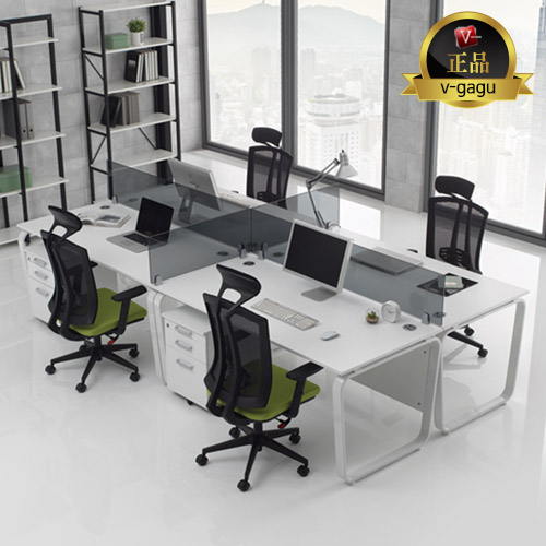 유로파S 사무용책상(하부가림판포함)~B타입/트라페조이드