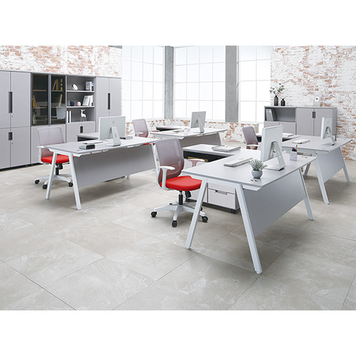 에이라인 사무용책상(가림판포함/수입)