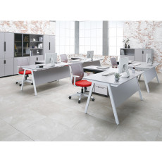 에이라인 사무용책상(가림판포함/수입)