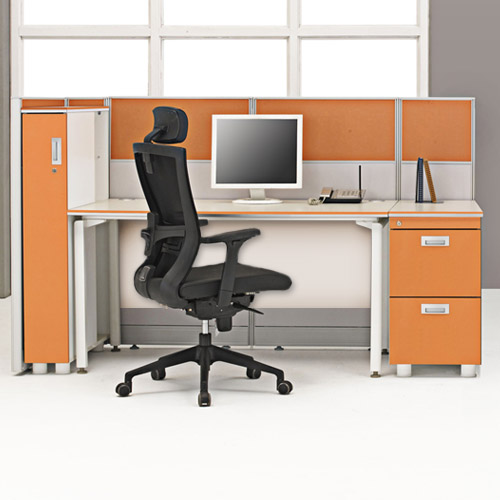 카멜레온 컬러 일자책상(가림판유)