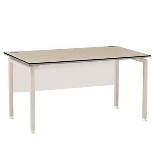 카멜레온 화이트에쉬 일자책상(가림판유)