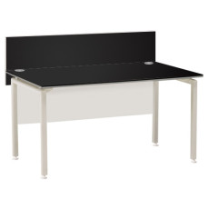 카멜레온 블랙오크 일자책상(가림판유)