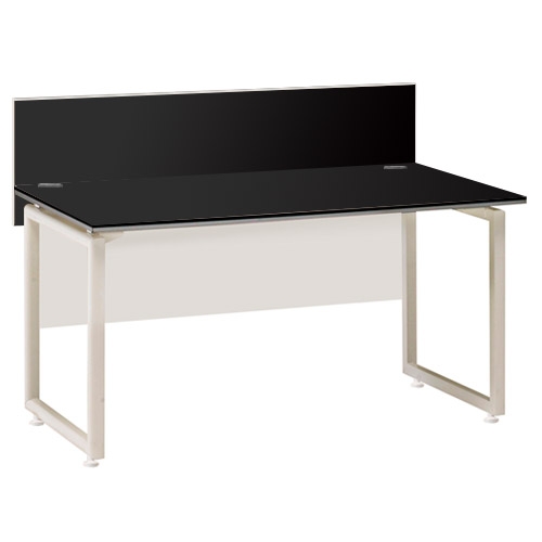 카멜레온 블랙오크 ㅁ자책상(가림판유)