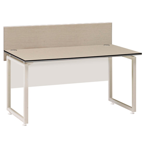 카멜레온 화이트에쉬 ㅁ자책상(가림판유)