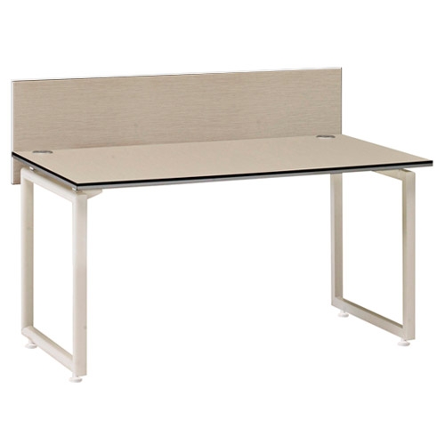 카멜레온 화이트에쉬 ㅁ자책상(가림판무)