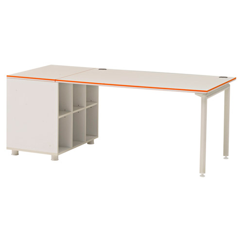 카멜레온 컬러 사이드책상(일체형)