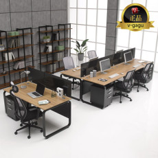 유로파S 사무용책상(가림판포함)~A타입/스퀘어