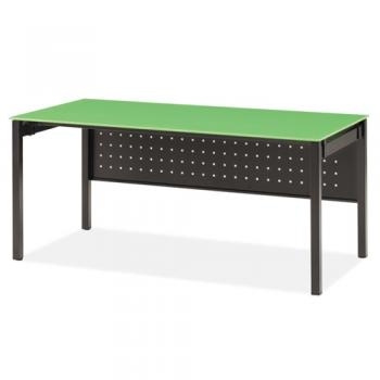 모노그램 강화유리책상(타공가림판)