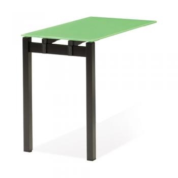 모노그램 강화유리책상(타공가림판)