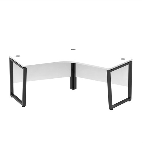 뉴메타 120도 책상 (상판18T/가림판포함)