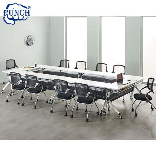 펀치 연결회의용테이블(23T 각상판/철재가림판포함)