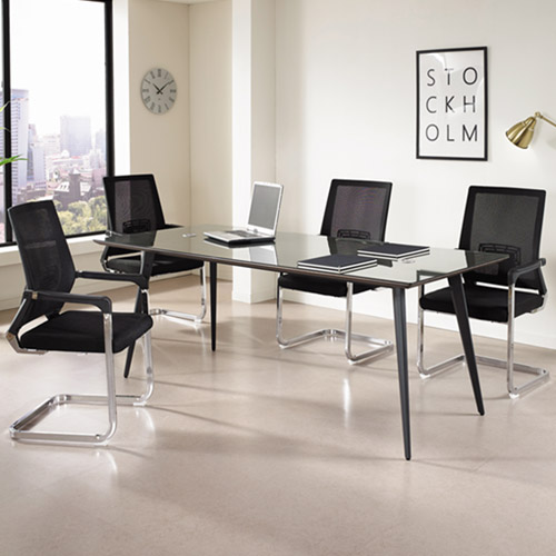 IN 9001우드락 회의용테이블(유리포함)