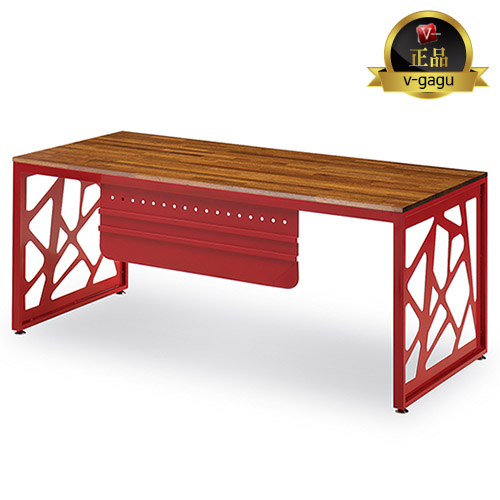 HD-1170 시그니처 원목철제책상(18T고무나무집성목)