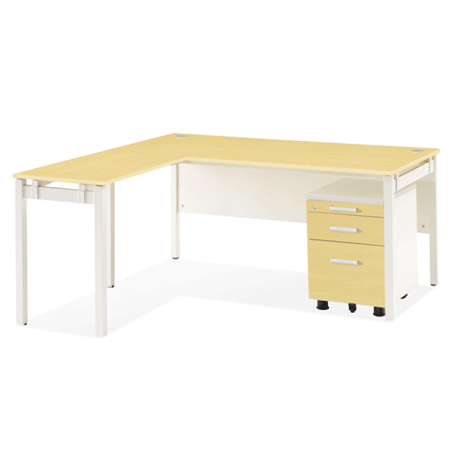 모노그램 팀장용 스퀘어 데스크(D800/사이드포함)