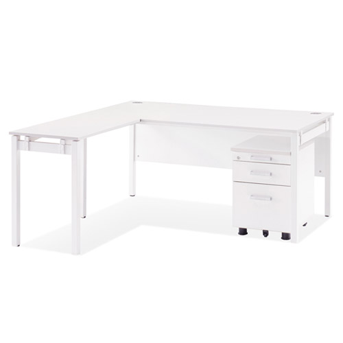 모노그램 팀장용 스퀘어 데스크(D800/사이드포함)