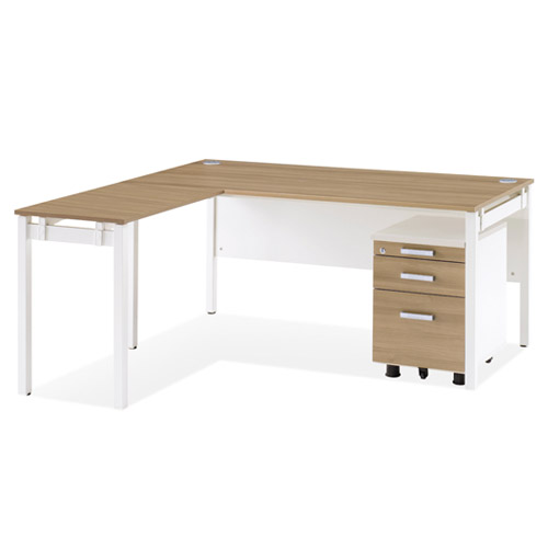 모노그램 팀장용 스퀘어 데스크(D800/사이드포함)