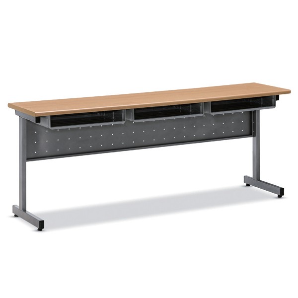 고정 수강용테이블(양 포밍상판) 일자타공가림판