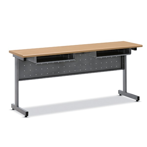 고정 수강용테이블(양 포밍상판) 일자타공가림판