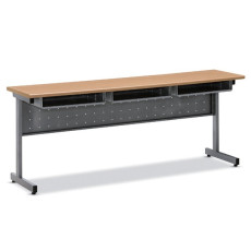 고정 수강용테이블(양 포밍상판) 일자타공가림판