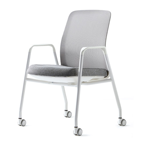 이콘 메쉬 회의용의자(화이트프레임)/국산