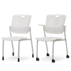 EZ-400W  코나 스테킹의자/국산