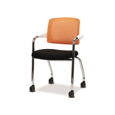 Ki-EN510 앵초A형 메쉬 회의용의자(흰색등판)/국산