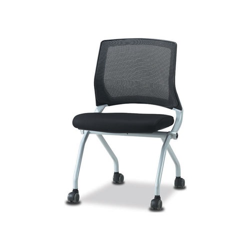 Ki-PM124 프리모 메쉬 접이식의자(팔무/로라/블랙사출)/국산