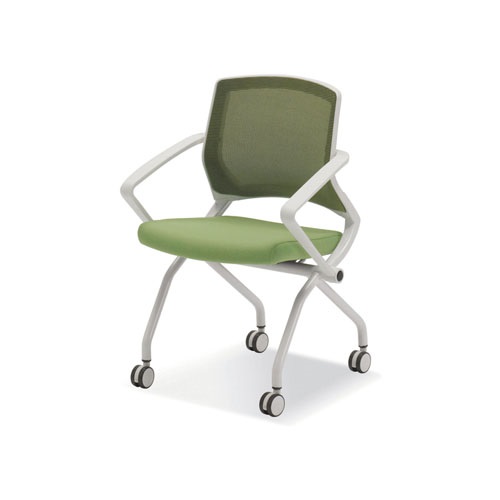 Ki-PM120 프리모 스페셜 메쉬 접이식의자(흰사출)/국산