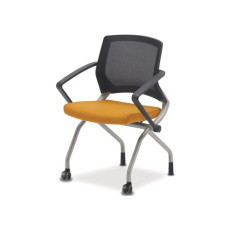 Ki-PM125 프리모 메쉬 접이식의자(팔유/반로라/블랙사출)/국산