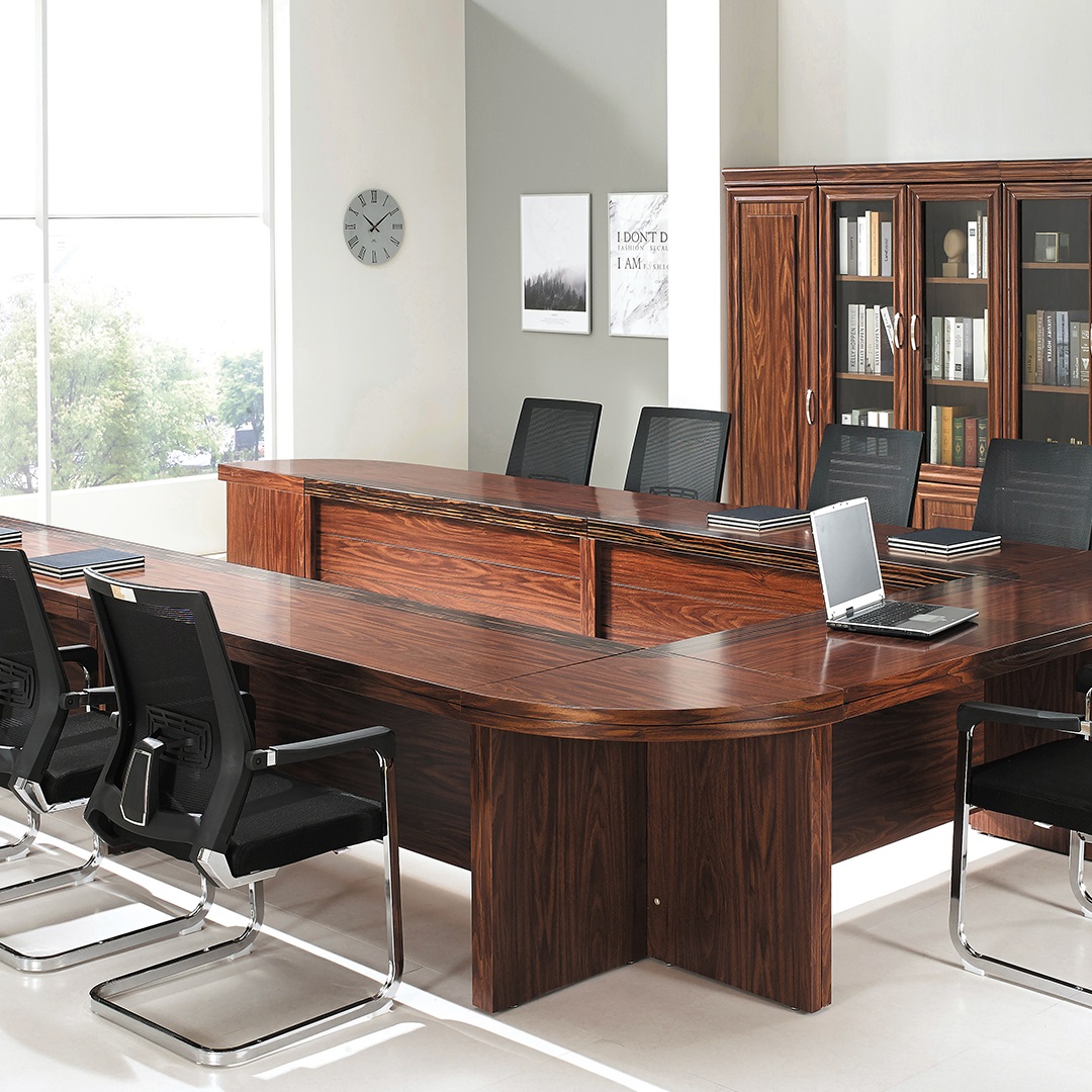 IN-3100 연결형 회의테이블[브론즈 유리포함]