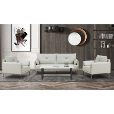 커브 아이보리 사무용소파