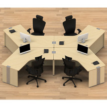 하이테크 120도책상 (상판23T)