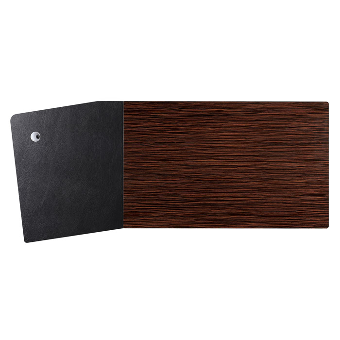 마이스터 흑단 투톤 책상(커브형)