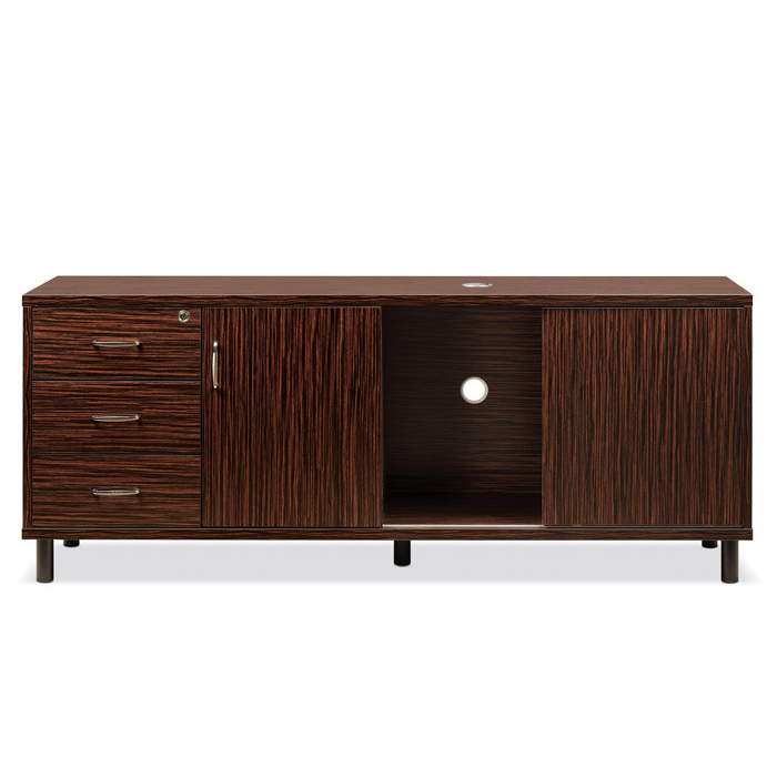 마이스터 흑단 투톤 책상(커브형)