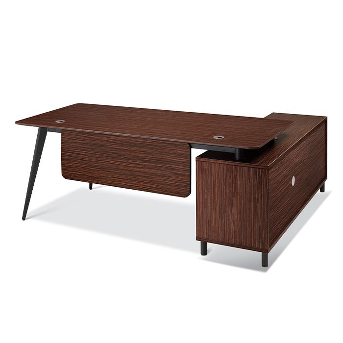 마이스터 흑단 원톤 책상(일자형)