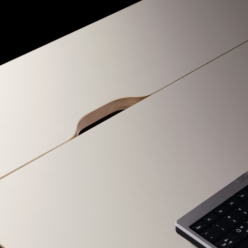 아르카 일반형 책상 (크림화이트)