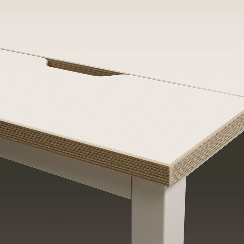 아르카 일반형 책상 (크림화이트)