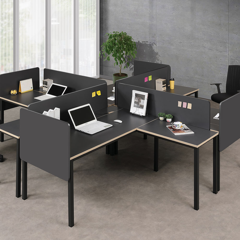 아르카 사이드형 책상 세트 (그라파이트)