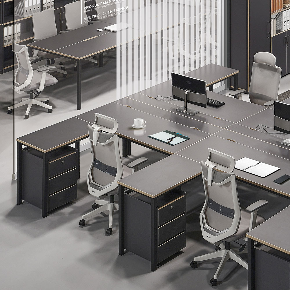 아르카 사이드형 책상 세트 (그라파이트)