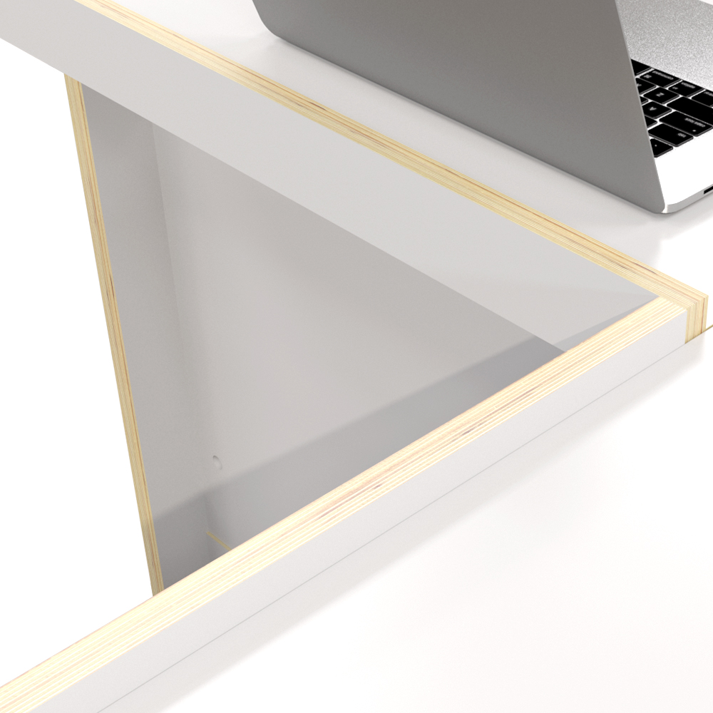 클레버 연결회탁 (크림화이트/ㅁ자형/B타입)