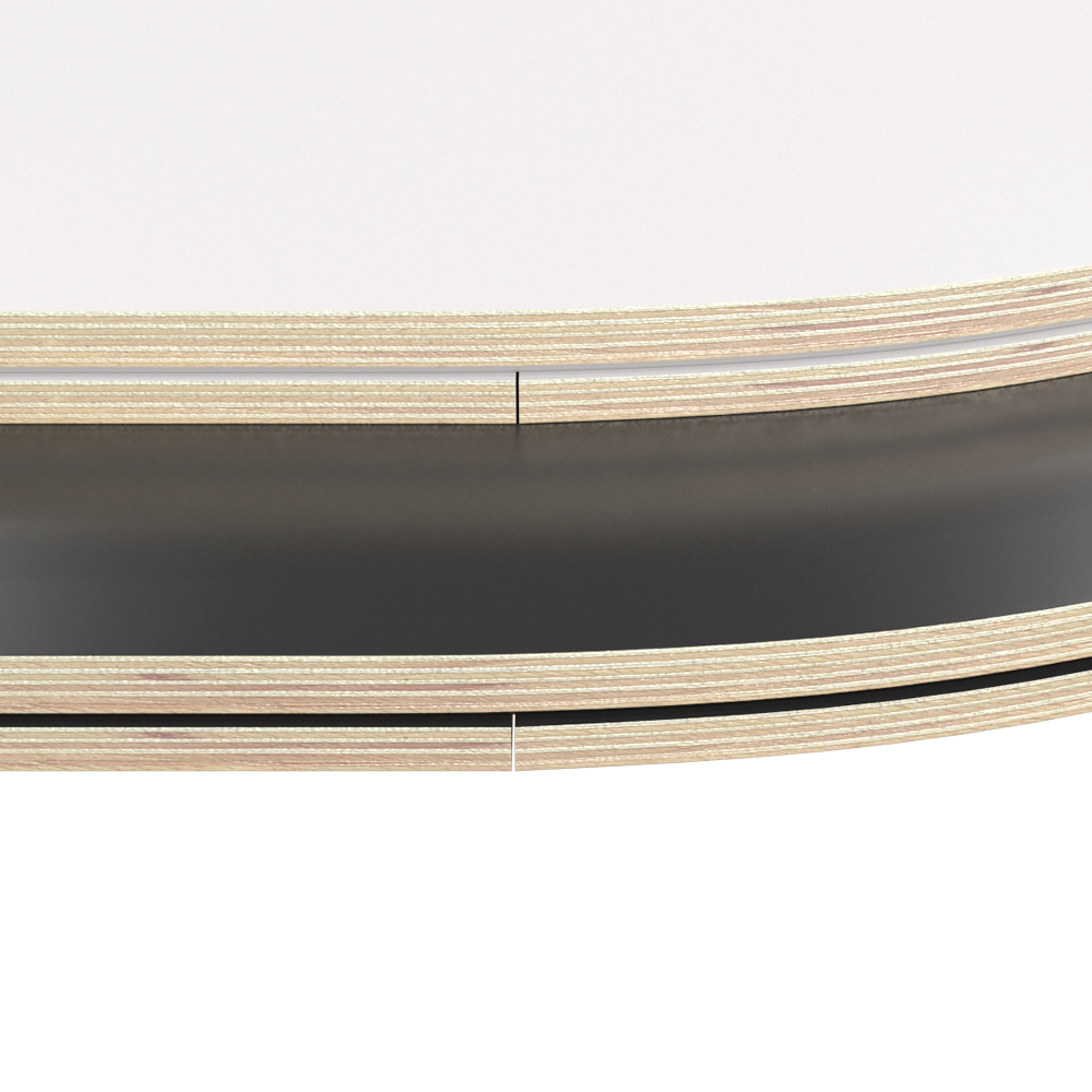 클레버 연결회탁 (크림화이트/V자형)