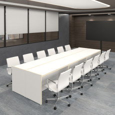 클레버 연결회탁 (크림화이트/V자형)