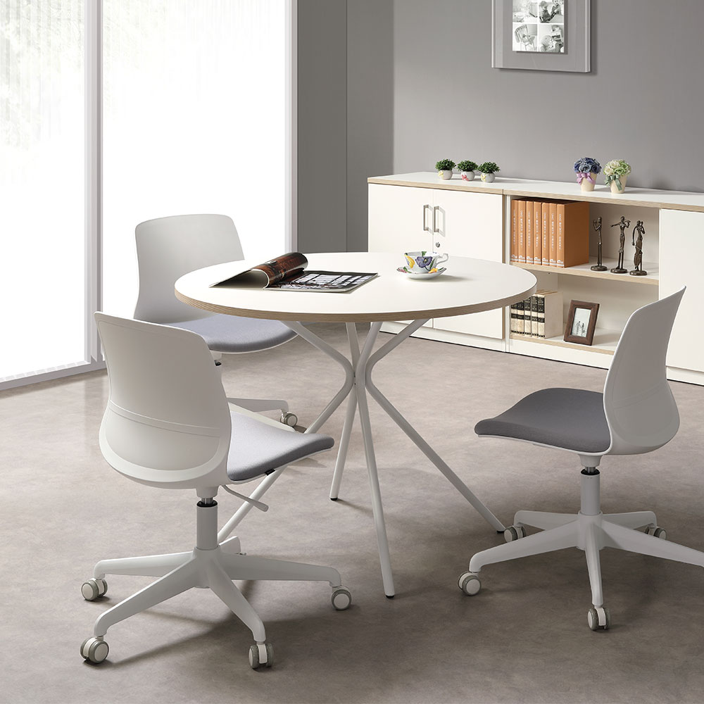 원형 테이블 (크림화이트/Atype)