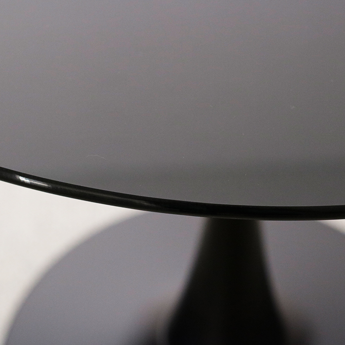가우스 블랙강화유리 원형테이블