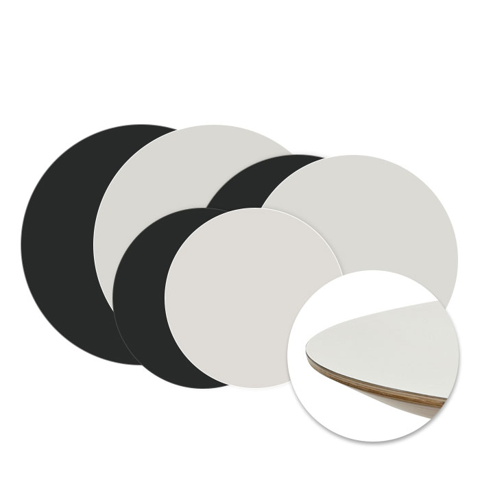 자작나무 HPM 빗각 원형상판(25T)