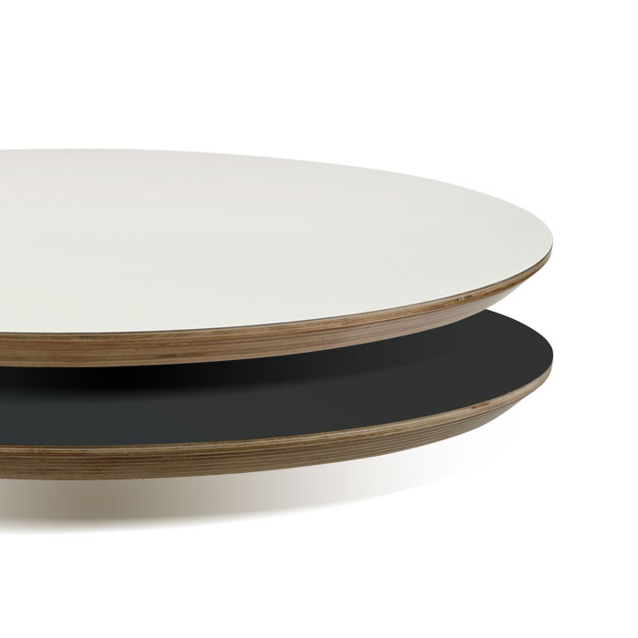 자작나무 HPM 빗각 원형상판(25T)