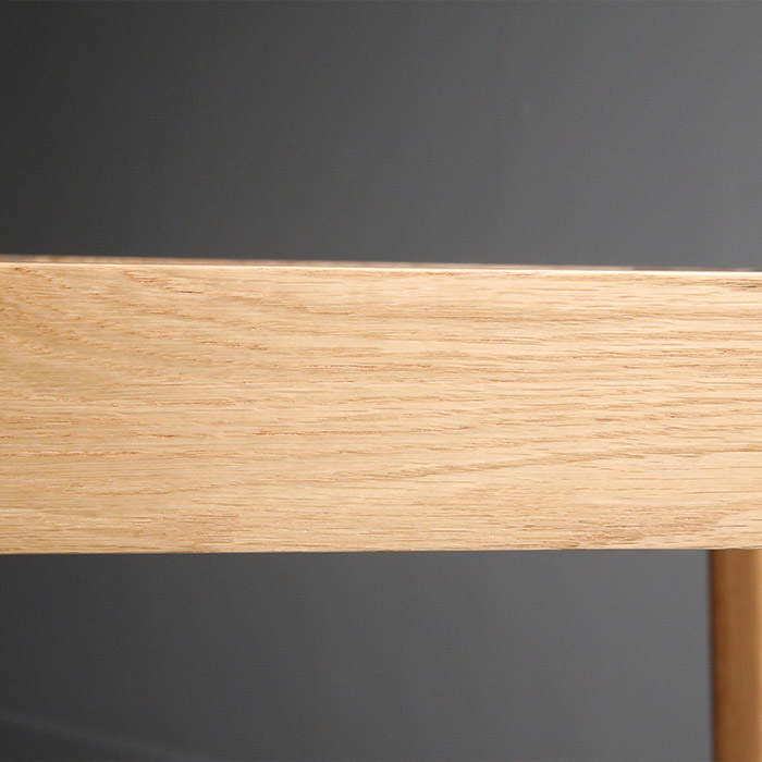 그라스 세라믹 원목식탁 (마로네블랙, 50R)