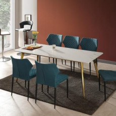 에쉘 세라믹 테이블 (마블화이트/ 50R)