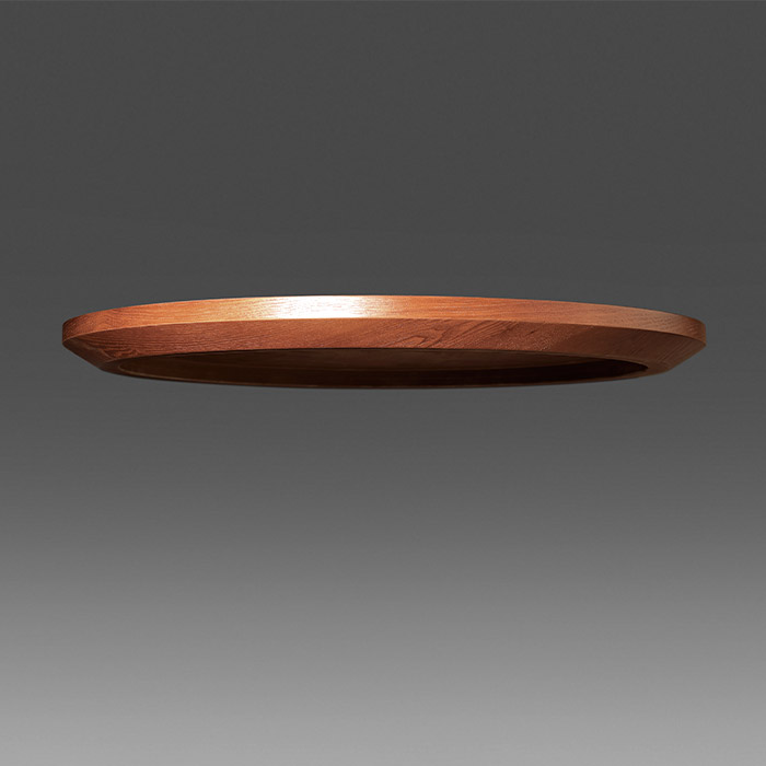 무늬목 빗각 원형상판(36T)